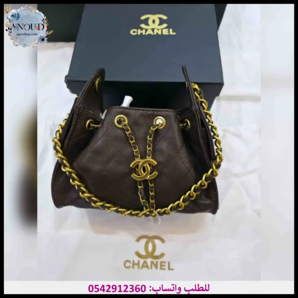 Lm68 (13) شنطة شانيل بني غامق