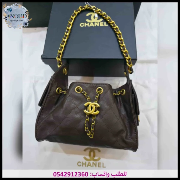 Lm68 (16) شنطة شانيل بني غامق