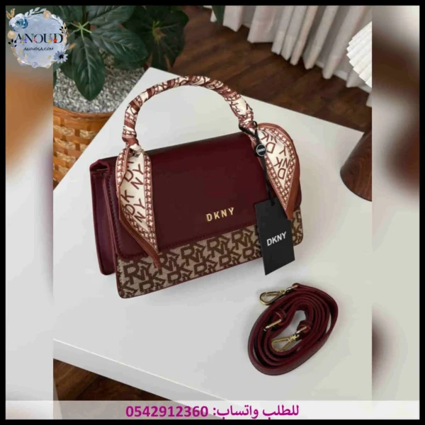 شنطة دكني عنابي غامق