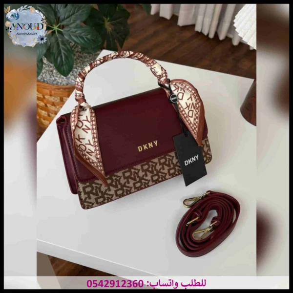 شنطة دكني عنابي غامق