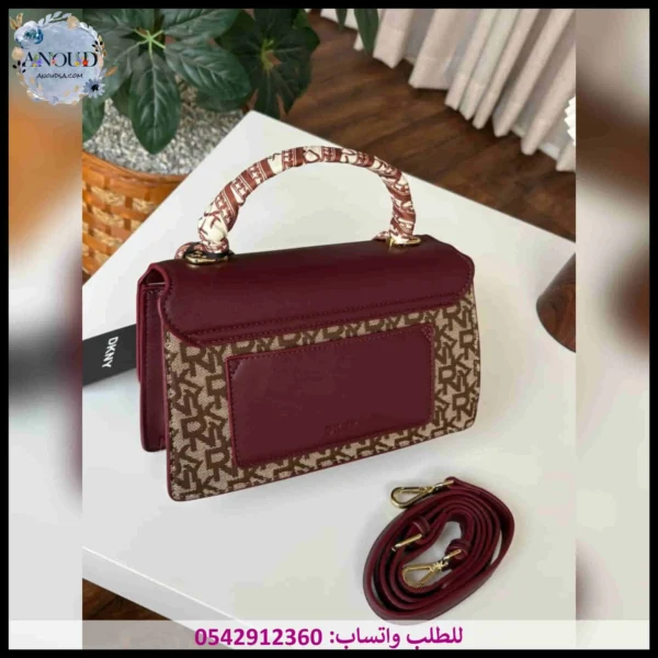 شنطة دكني عنابي غامق