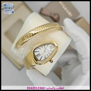 ساعة بولغاري ذهبية الثعبان