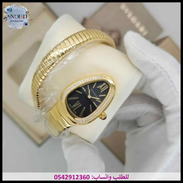 ساعة بولغاري ذهبية لفة