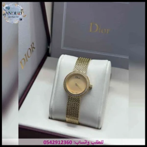 ساعة dior نسائي ذهبية