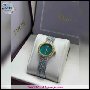 ساعة ديور نسائية أخضر