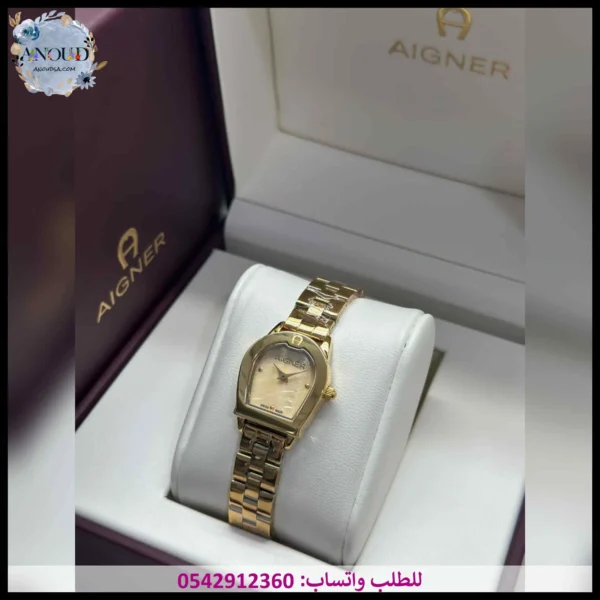 ساعة اقنر ذهبي نسائي