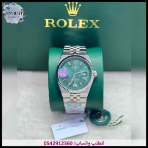 ساعة رولكس رجالي خضراء