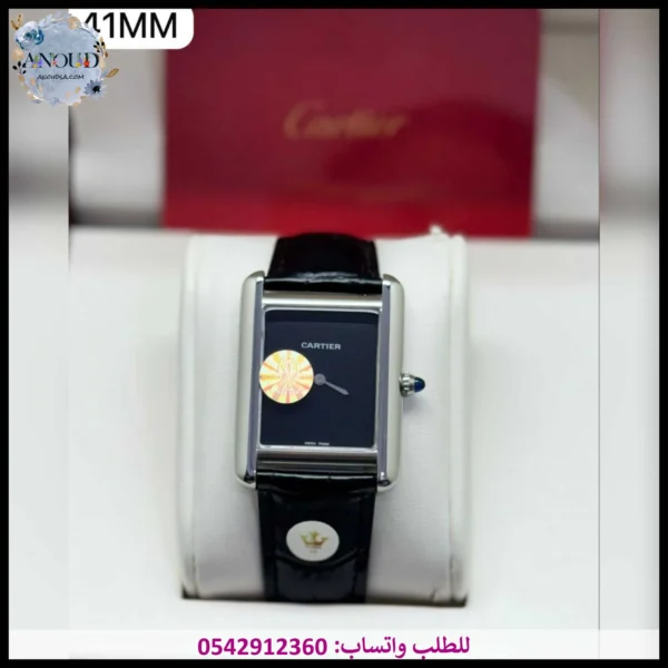 ساعة كارتير تانك اسود