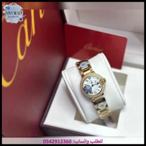 ساعة كارتير بالون ذهبية