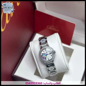 ساعة كارتير بالون فضي