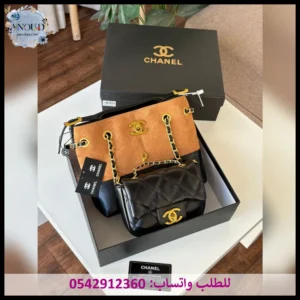 شنطة شانيل جملي وأسود
