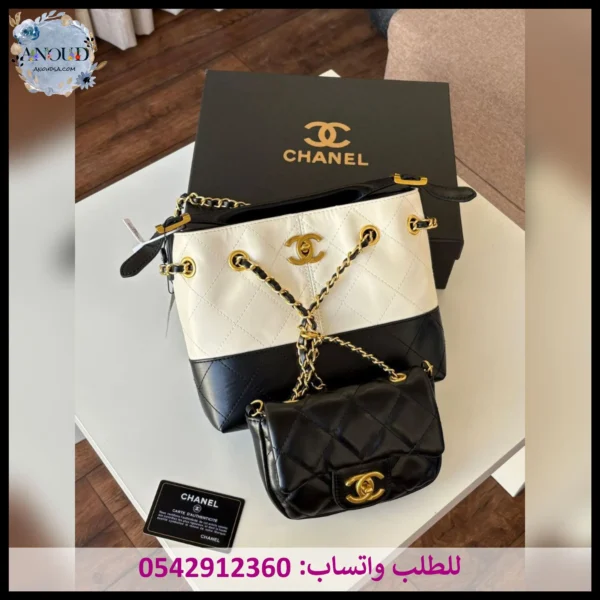 شنطة شانيل اسود وابيض