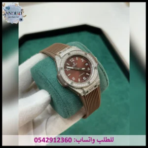 ساعة هوبلت بنية نسائية