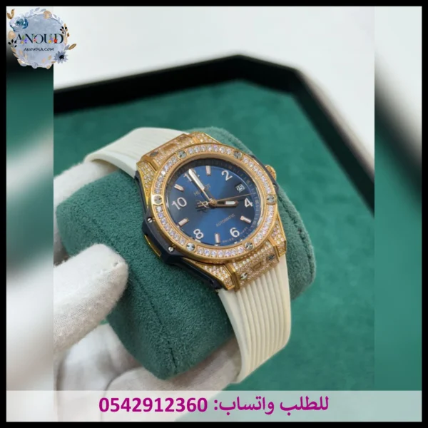 ساعة هوبلت مينا كحلي