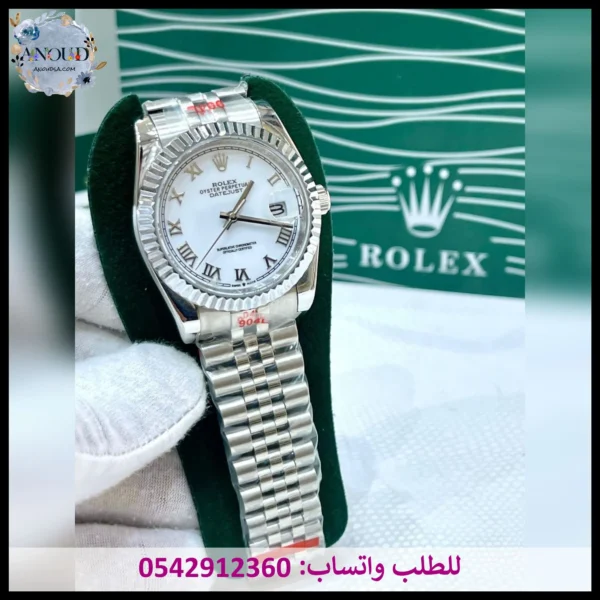 ساعة رولكس اويستر فضية