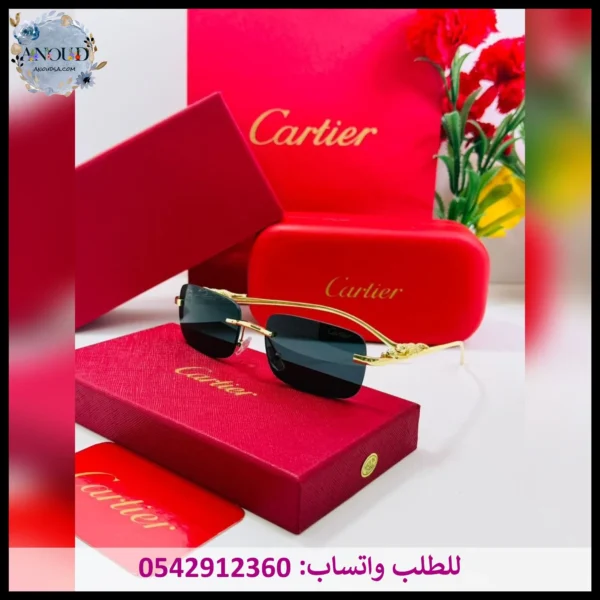 نظارات كارتير أسود وذهبي