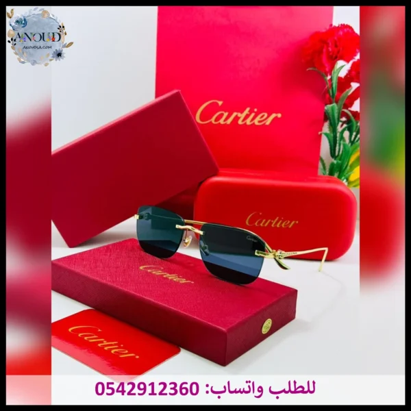 نظارات كارتير أسود وذهبي