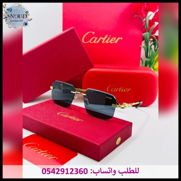 نظارات كارتير أسود وذهبي