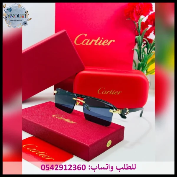 نظارات كارتير أسود وذهبي