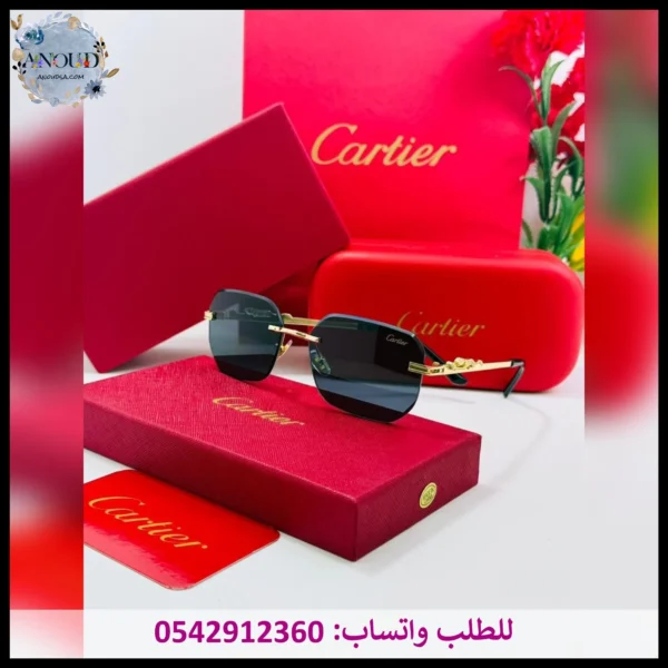 نظارات كارتير أسود وذهبي