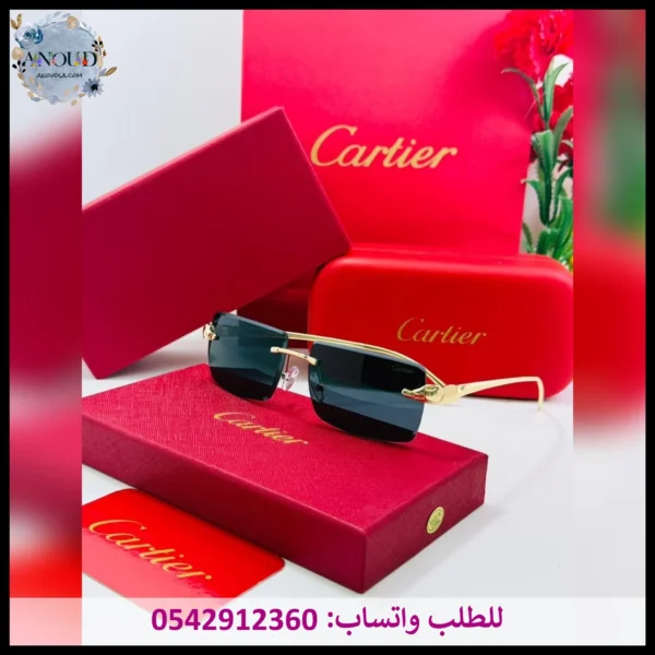 نظارات كارتير أسود وذهبي