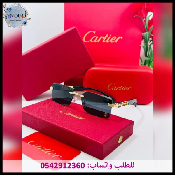 نظارات كارتير أسود وذهبي