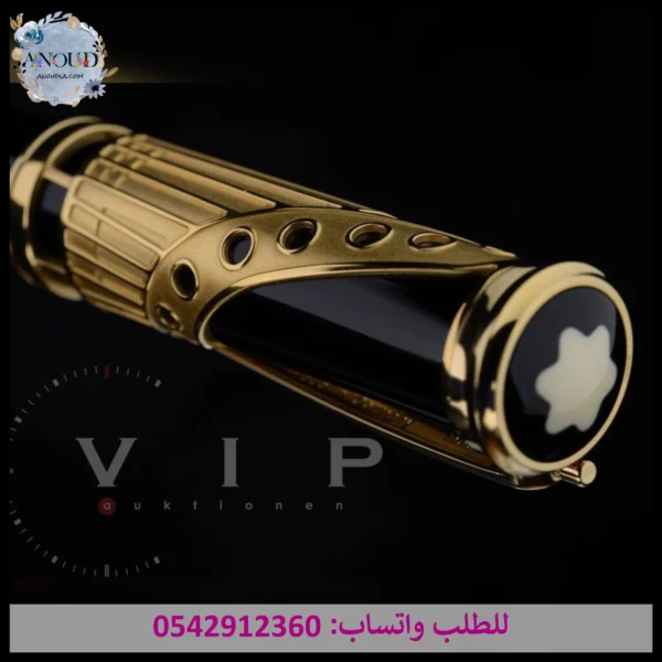 قلم مونت بلانك ذهبي