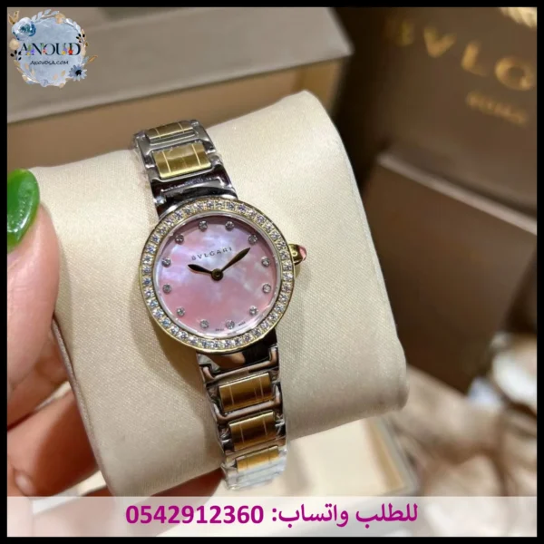 ساعة بلغاري نسائية وردي