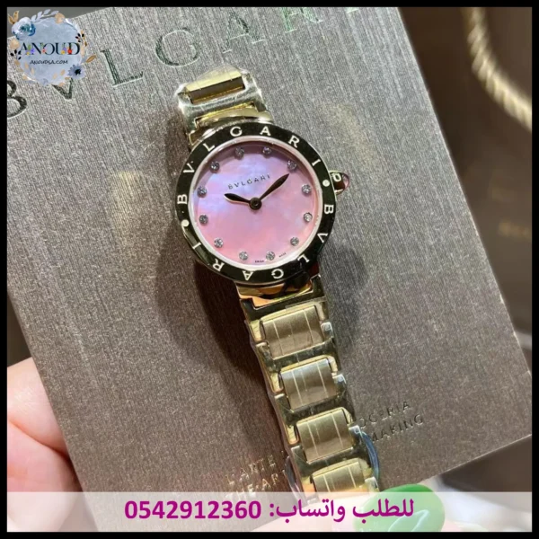 ساعة بلغاري نسائية وردي