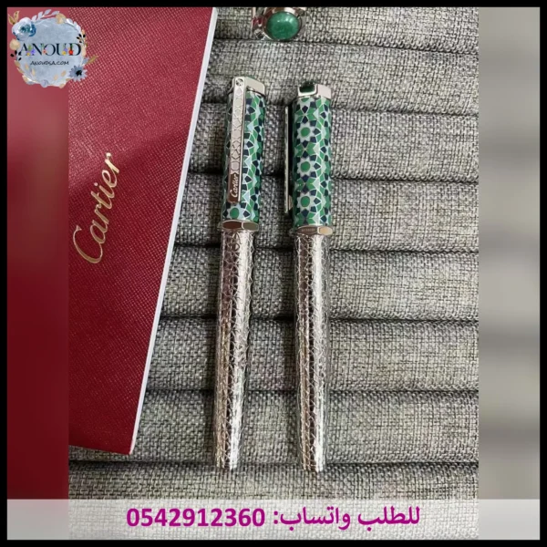 قلم كارتير أخضر فسيفساء