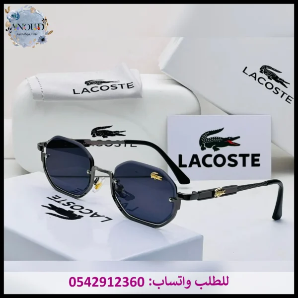 نظارة لاكوست اسود كامل