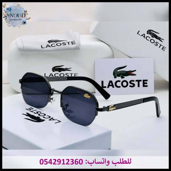 نظارة لاكوست اسود كامل