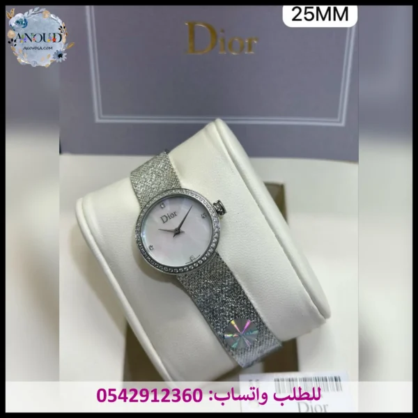 Rad164 (1) ساعة ديور فضي نسائي