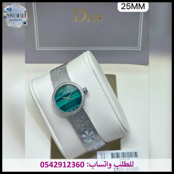 Rad164 (16) ساعة ديور فضي نسائي