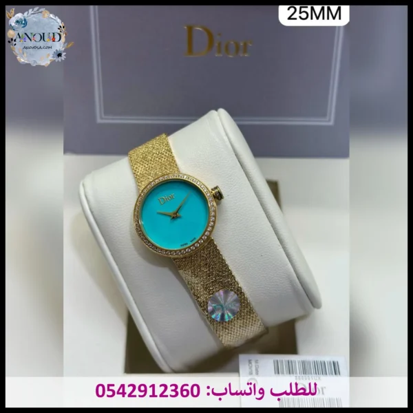 Rad164 (5) ساعات ديور نسائي ذهبي