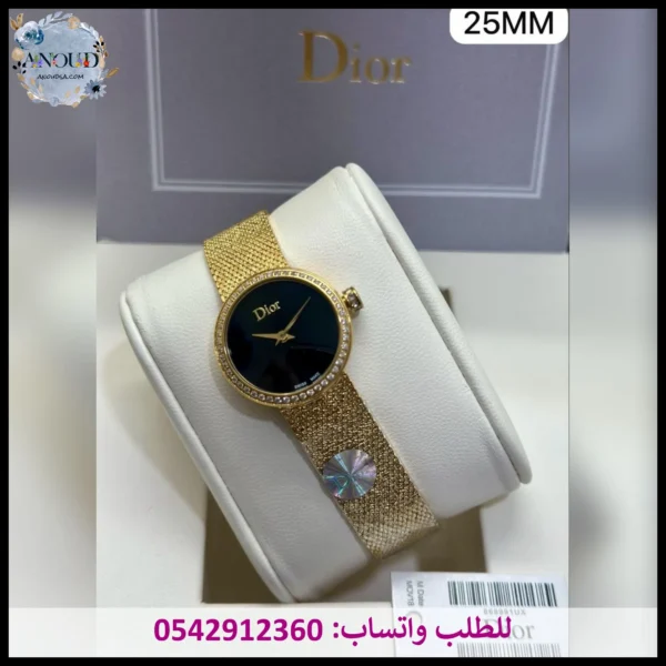 Rad164 (6) ساعات ديور نسائي ذهبي