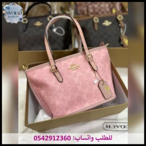 شنطة coach وردي
