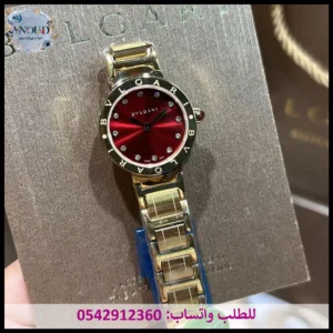 ساعة بلغاري نسائية أحمر