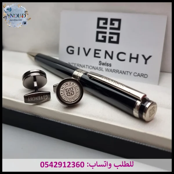 قلم جيفنشي اسود وفضي