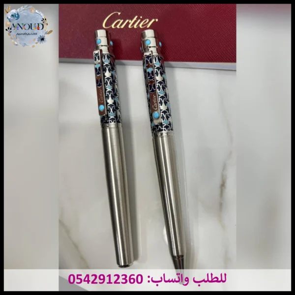 mf87 (11) قلم كارتير أزرق فسيفساء