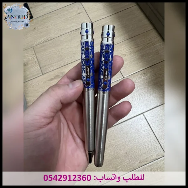 mf87 (2) قلم كارتير أزرق فسيفساء