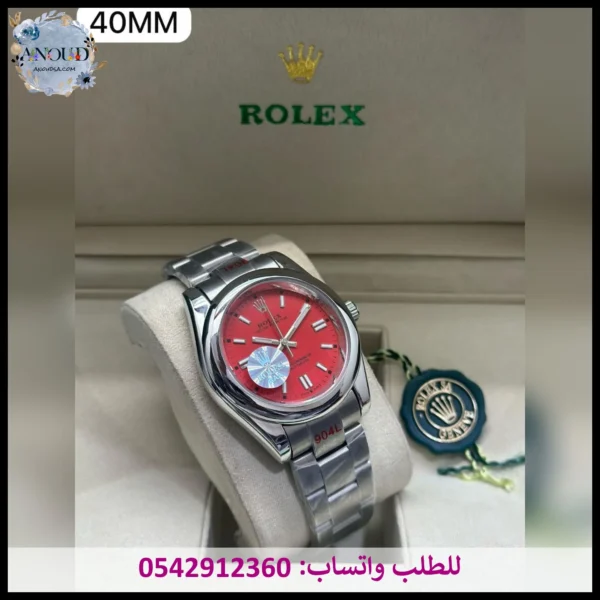 ساعة رولكس بربتشوال حمراء