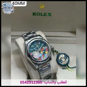 ساعة رولكس مينا أخضر