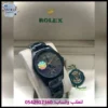 ساعة رولكس سوداء مطفية