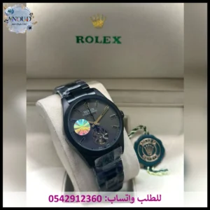 ساعة رولكس سوداء مطفية