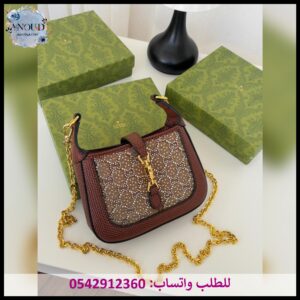 شنطة قوتشي بني كراميل