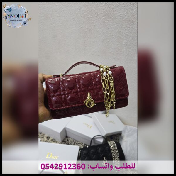 شنطة ديور ميني عنابي
