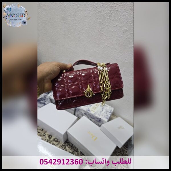 شنطة ديور ميني عنابي