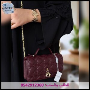 شنطة ديور ميني عنابي
