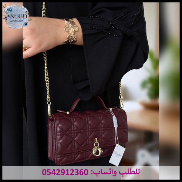 شنطة ديور ميني عنابي